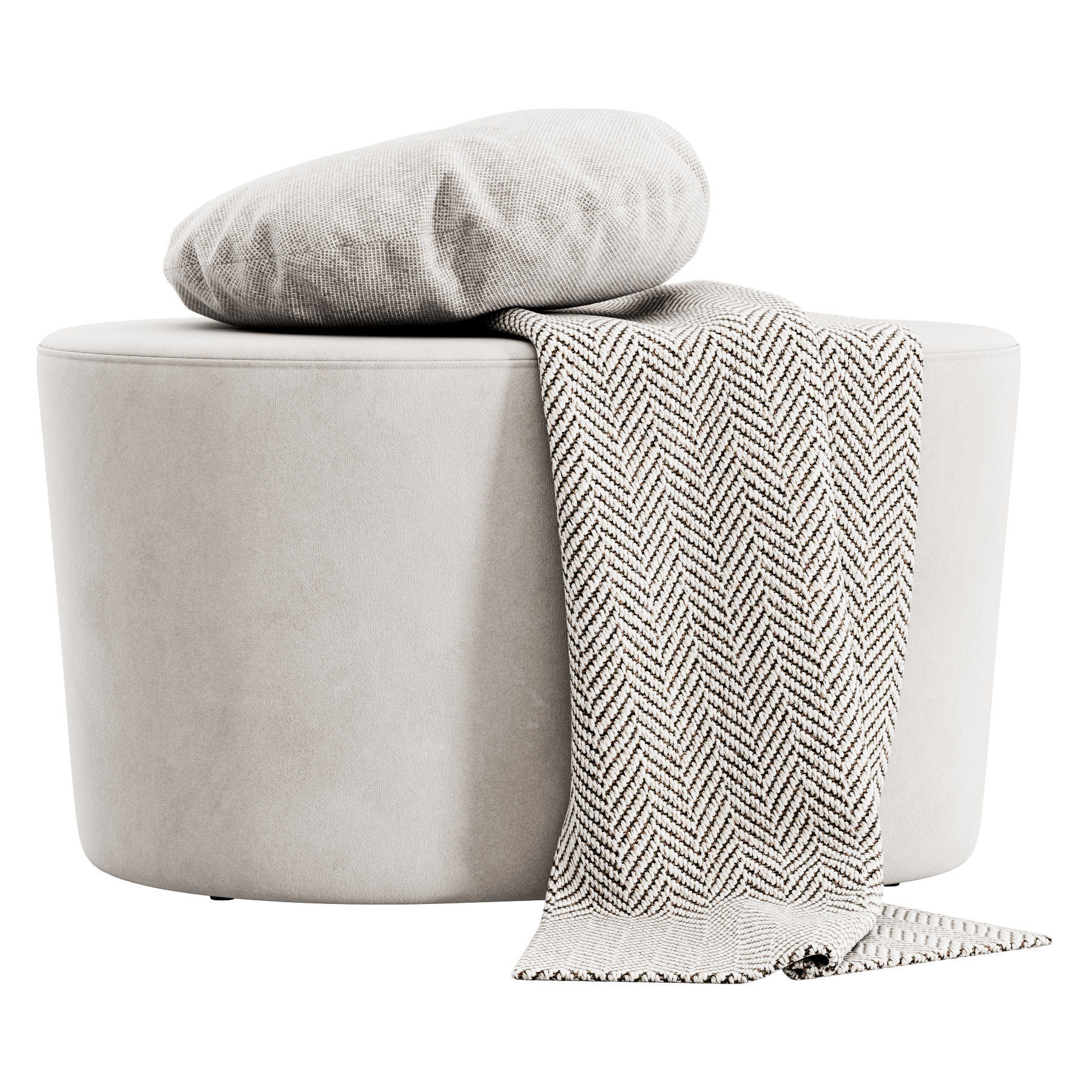 Taba Pouf by Moroso 3D model_1