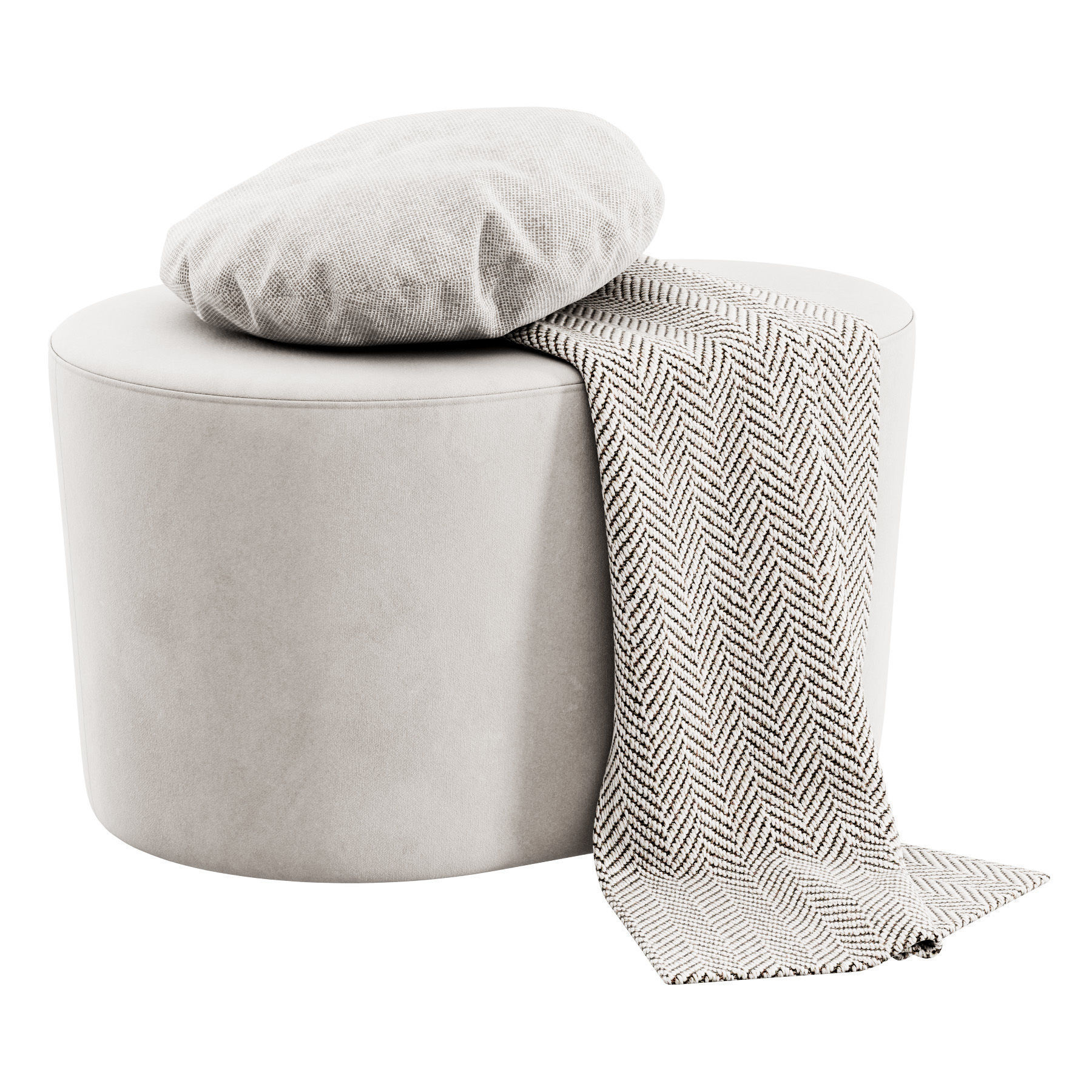 Taba Pouf by Moroso 3D model_2