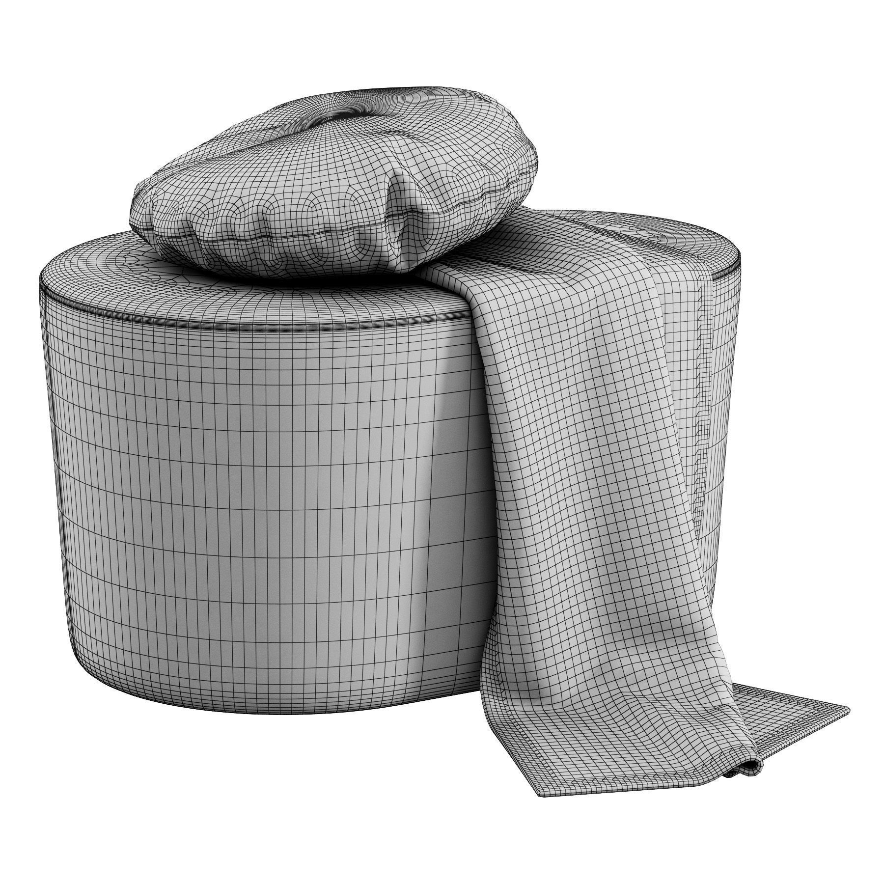 Taba Pouf by Moroso 3D model_4