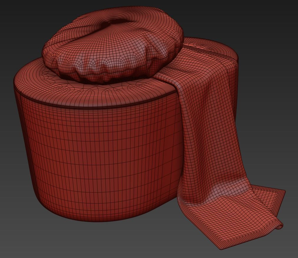 Taba Pouf by Moroso 3D model_7