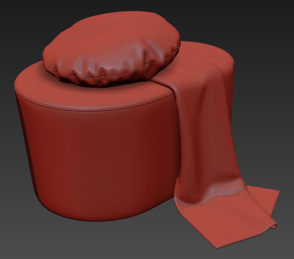 Taba Pouf by Moroso 3D model_6