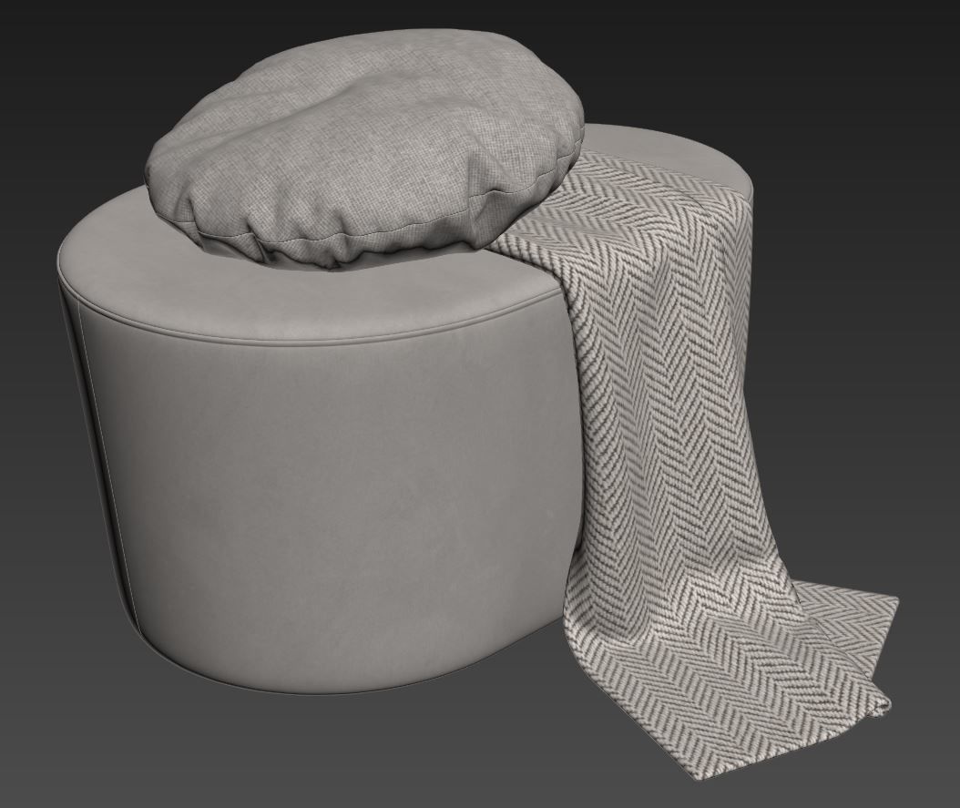 Taba Pouf by Moroso 3D model_5