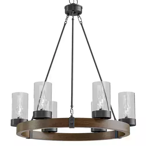 Laluz Farmhouse chandelier 6 light