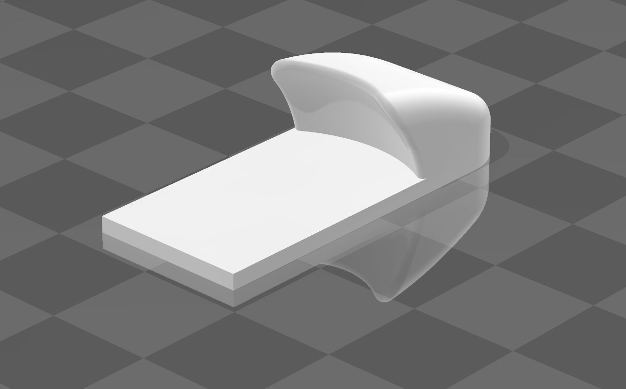 Mouse accessories - Curve  Model 3D print model_3