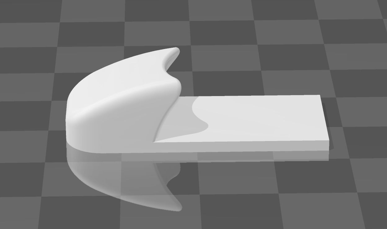 Mouse accessories - Curve  Model 3D print model_1