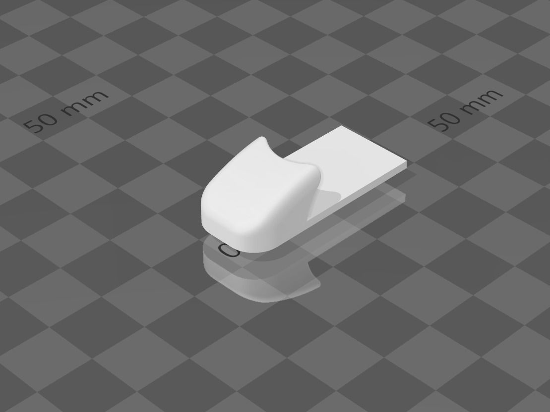 Mouse accessories - Curve  Model 3D print model_4