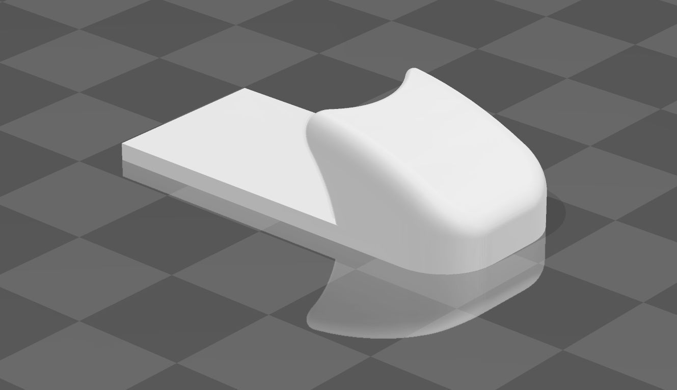 Mouse accessories - Curve  Model 3D print model_2