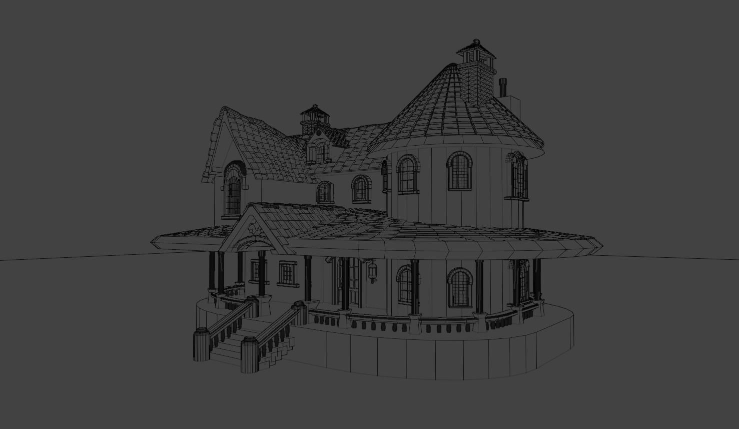 Cartoon Fantasy Low-poly 3D model_10