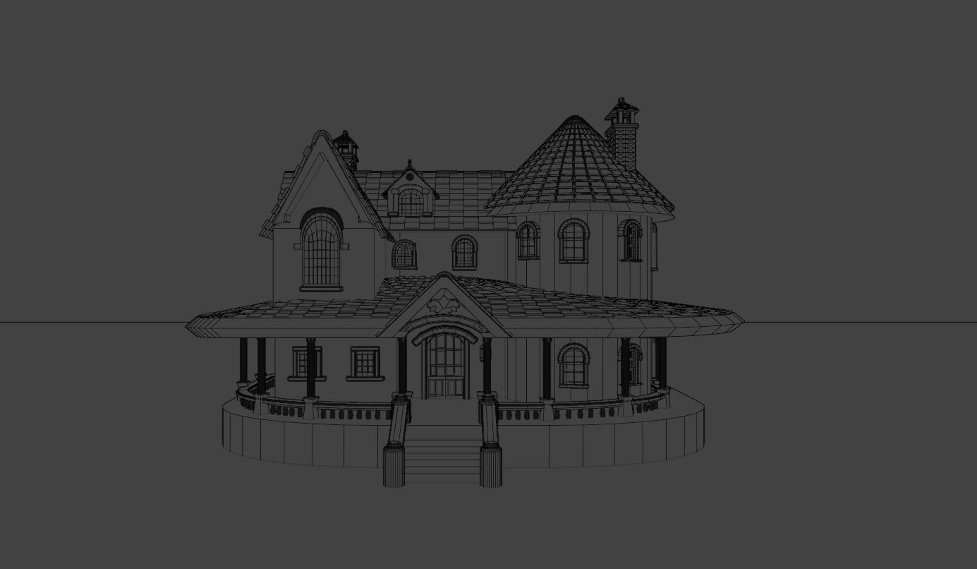 Cartoon Fantasy Low-poly 3D model_11