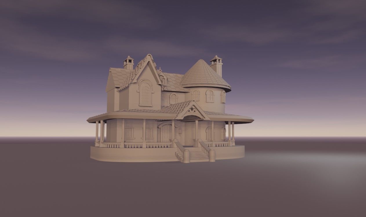 Cartoon Fantasy Low-poly 3D model_4