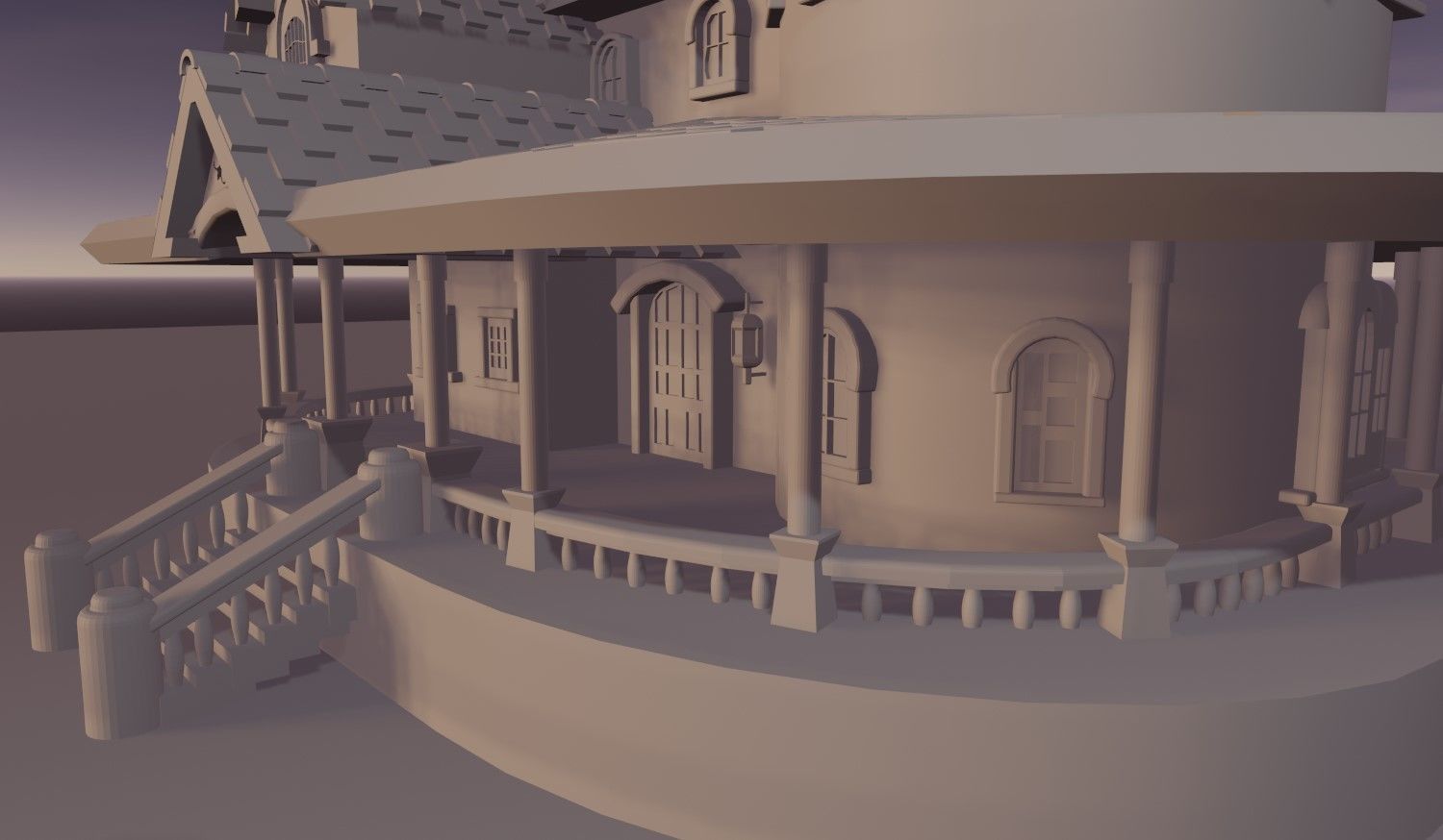 Cartoon Fantasy Low-poly 3D model_7