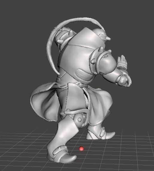ALPHONSE ELRIC MINIATURE MODEL FOR GAMES RPG FULLMETAL ALCHEMIST 3D print model_3