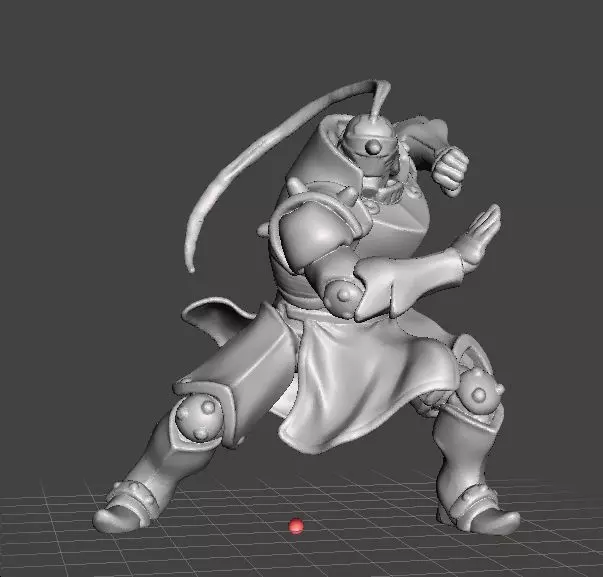 ALPHONSE ELRIC MINIATURE MODEL FOR GAMES RPG FULLMETAL ALCHEMIST 3D print model_0