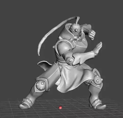 ALPHONSE ELRIC MINIATURE MODEL FOR GAMES RPG FULLMETAL ALCHEMIST 3D print model