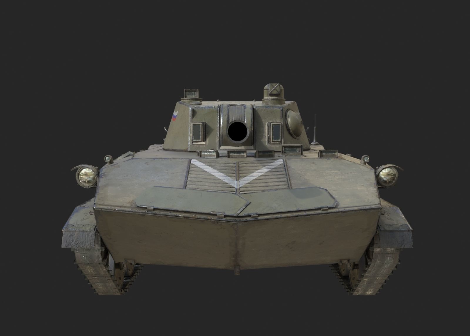 Russian Army BMD2 2S9 NONA Self-Propelled Artillery SPA Low-poly 3D model_11