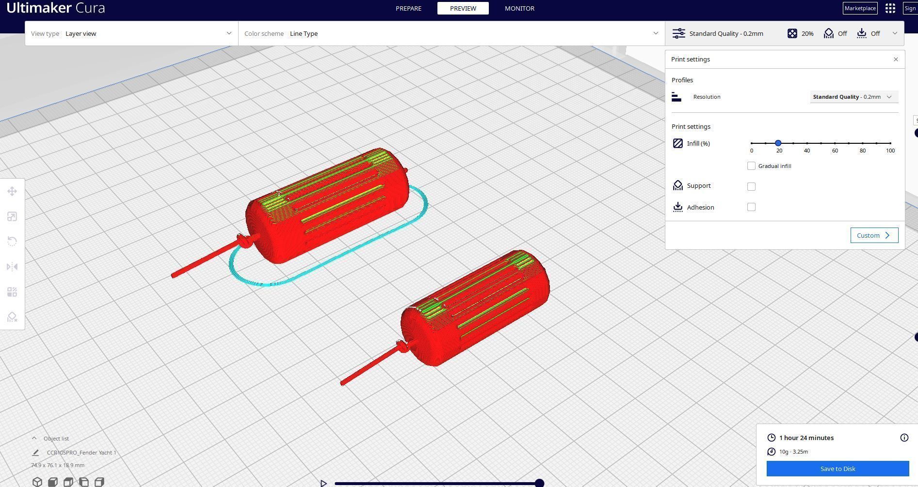 Fender Yacht 3d Print 3D print model_1