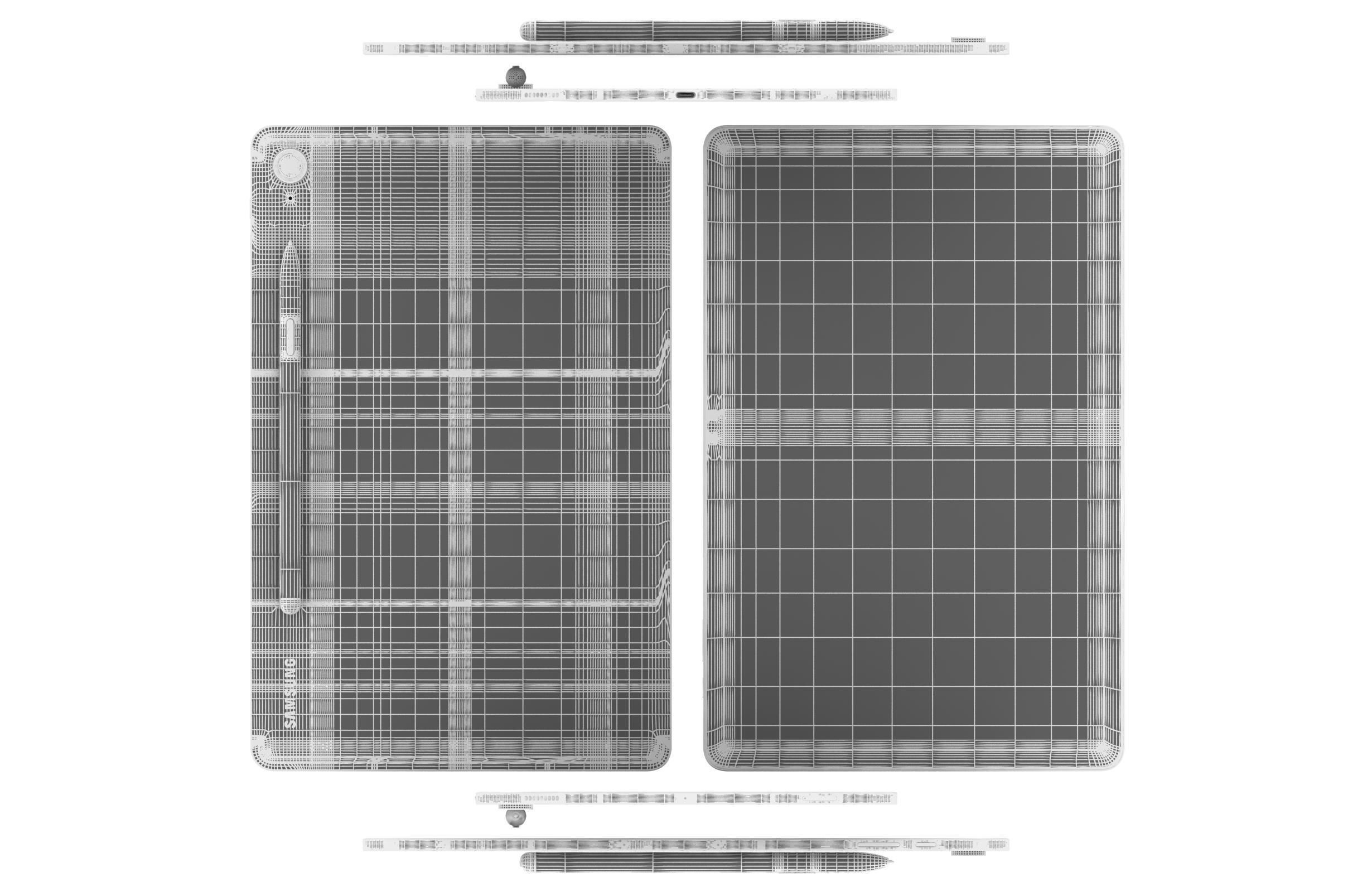 Samsung Galaxy Tab S9 FE Gray 3D model_17