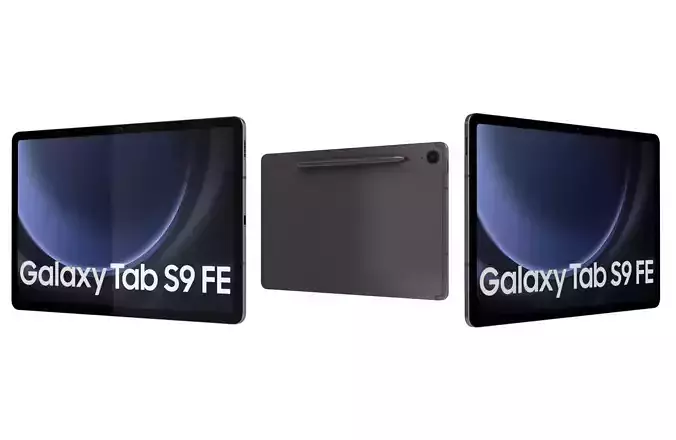 Samsung Galaxy Tab S9 FE Gray 3D model