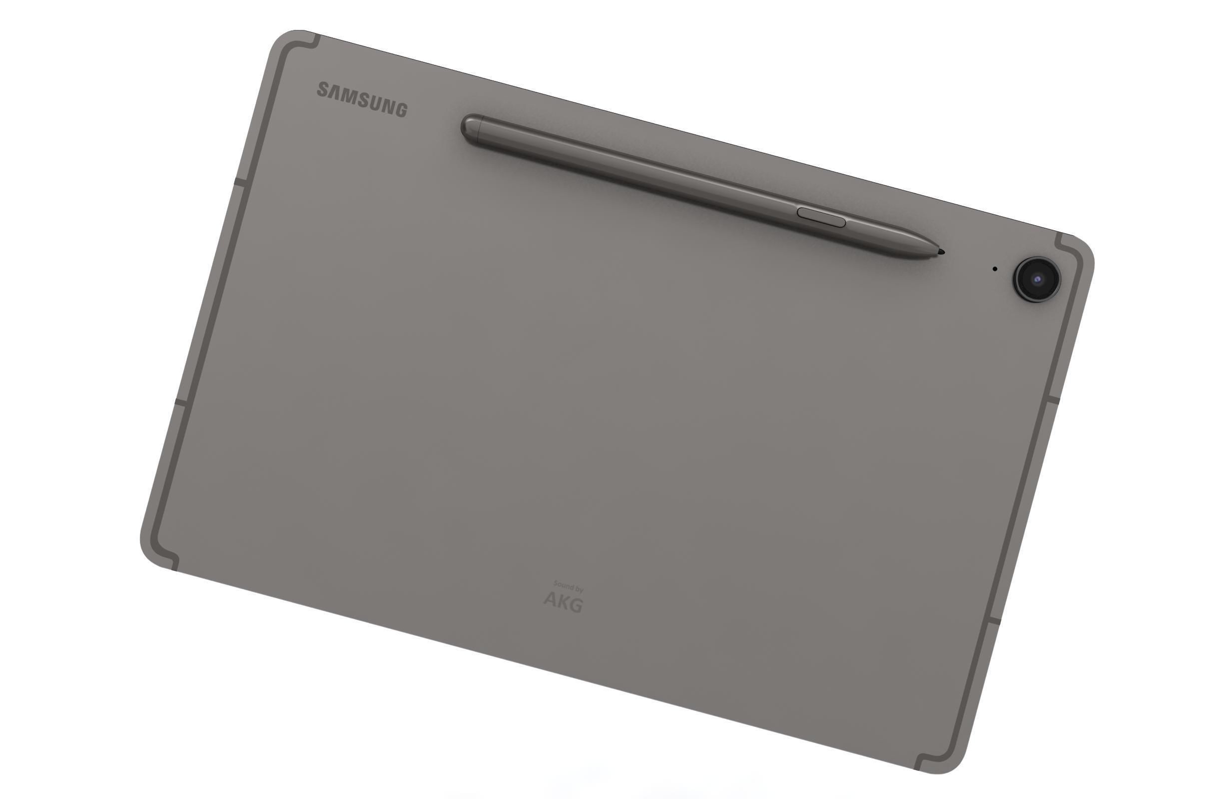 Samsung Galaxy Tab S9 FE Gray 3D model_11