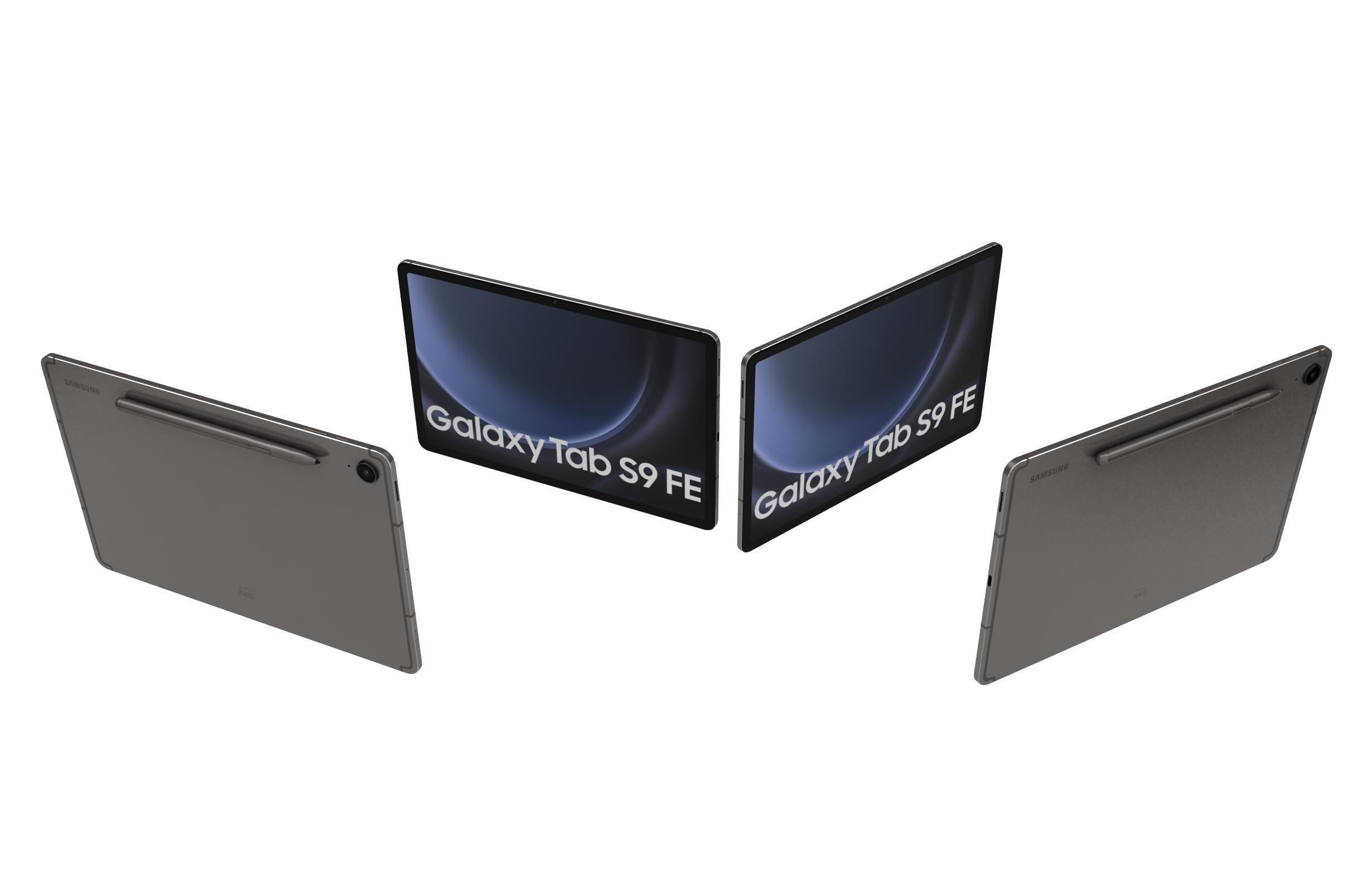 Samsung Galaxy Tab S9 FE Gray 3D model_4