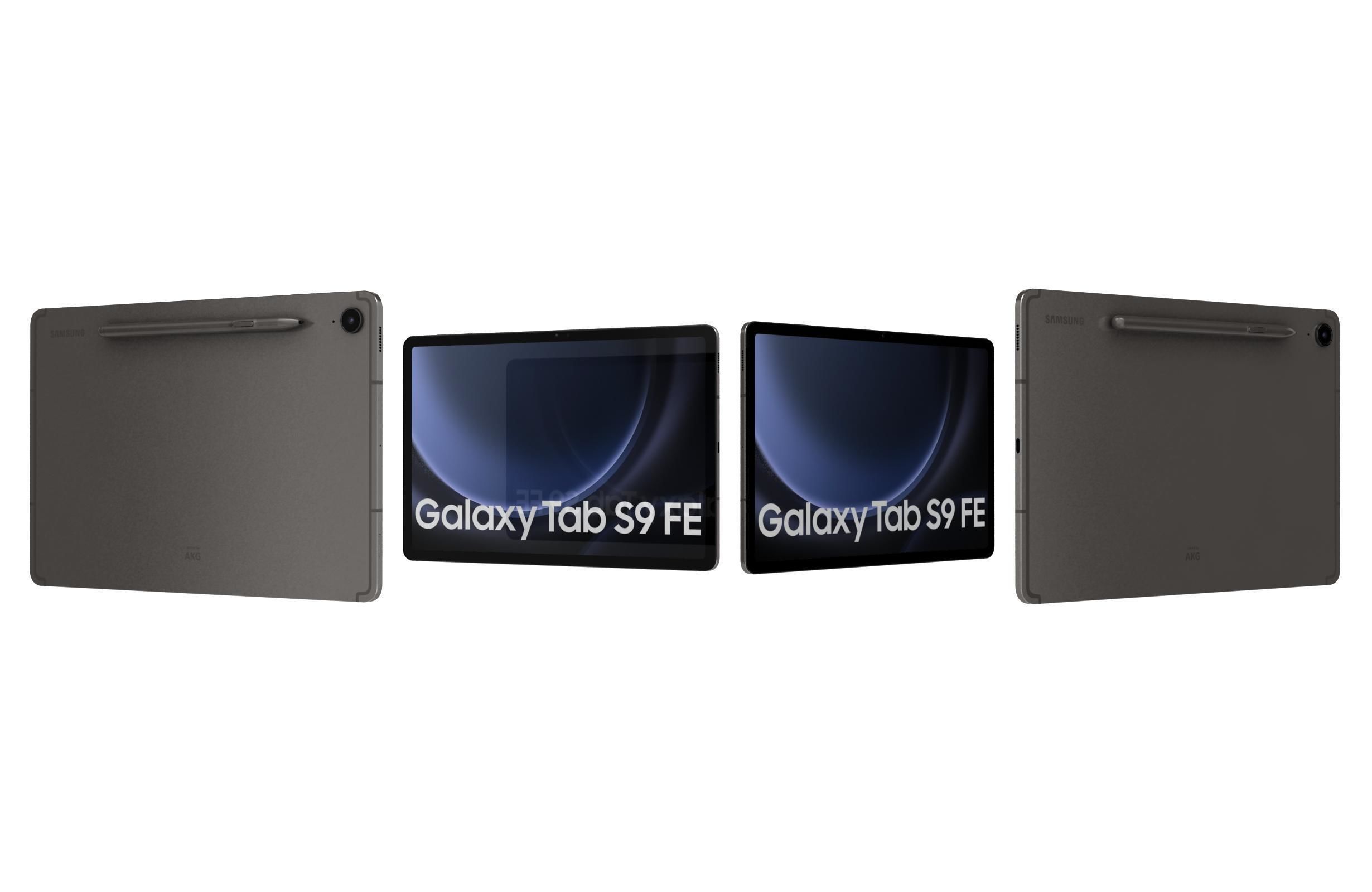 Samsung Galaxy Tab S9 FE Gray 3D model_3