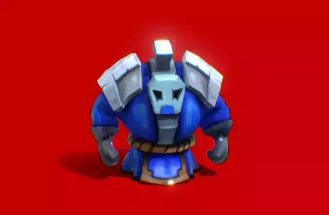Blue melee minion from league of legends Rigged 