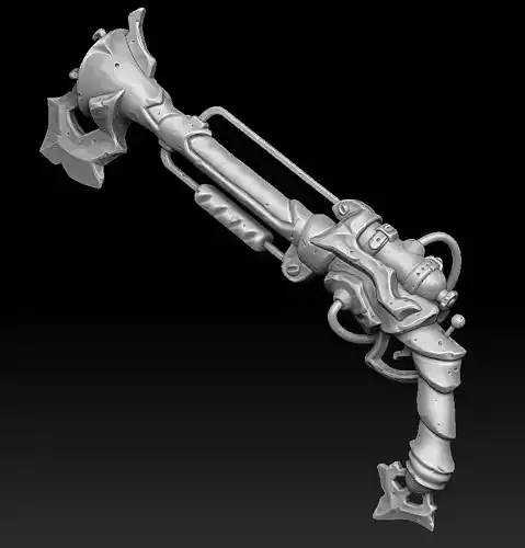 Steampunk musket 3d print 3D print model