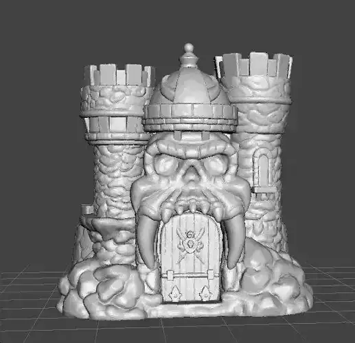 CASTLE GRAYSKULL FIGURE MODEL FANTASY ART 3D PRINT 3D print model