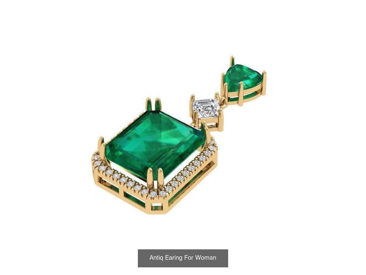 Antiq Earing Collaction 3D Model Collection_4
