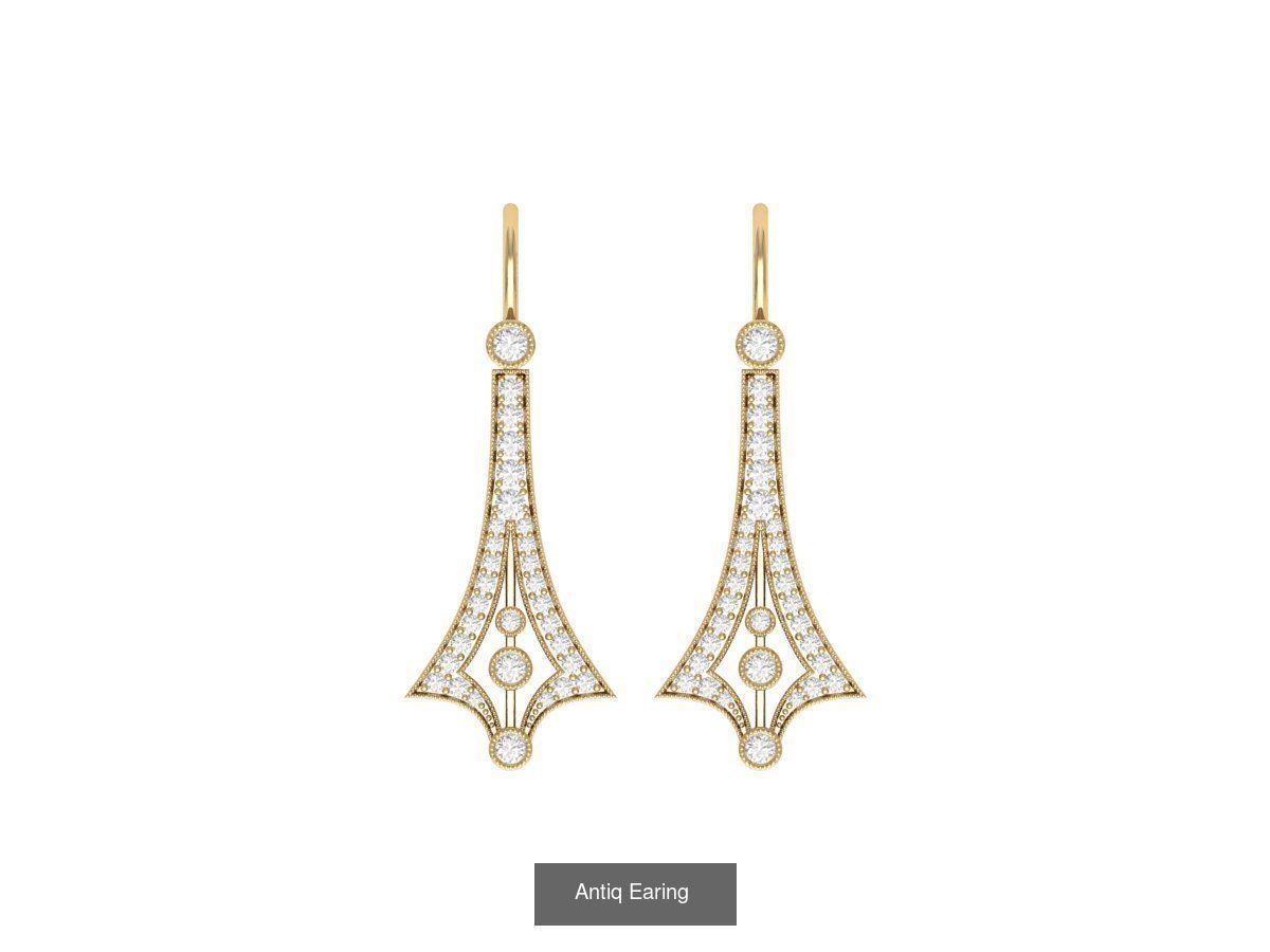 Antiq Earing Collaction 3D Model Collection_6