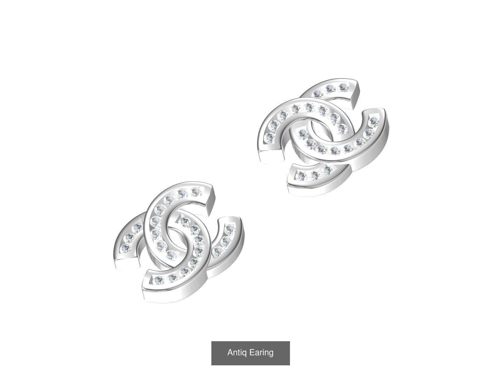 Antiq Earing Collaction 3D Model Collection_23