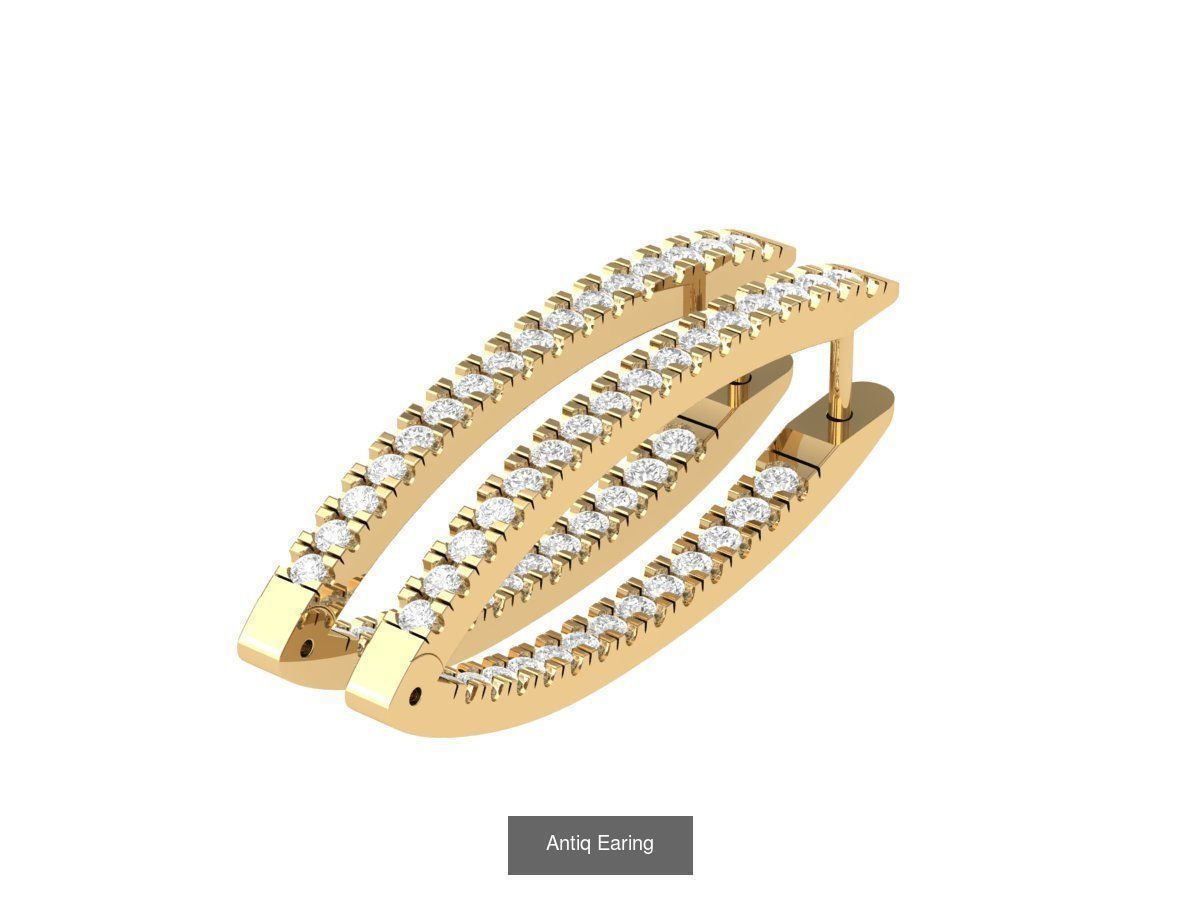 Antiq Earing Collaction 3D Model Collection_12