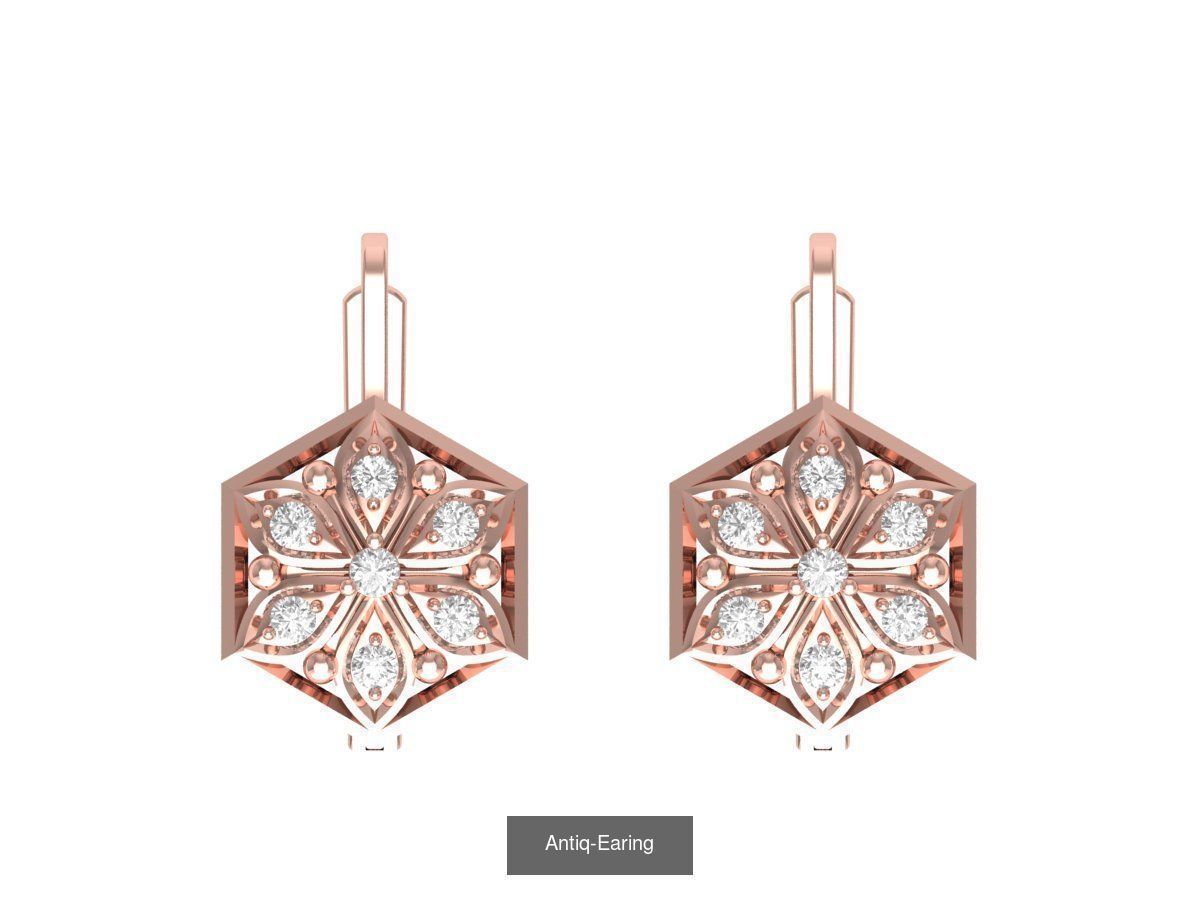 Antiq Earing Collaction 3D Model Collection_5