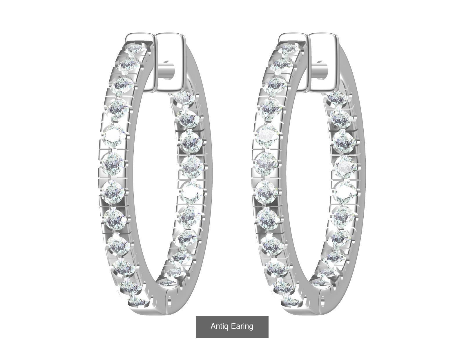 Antiq Earing Collaction 3D Model Collection_24