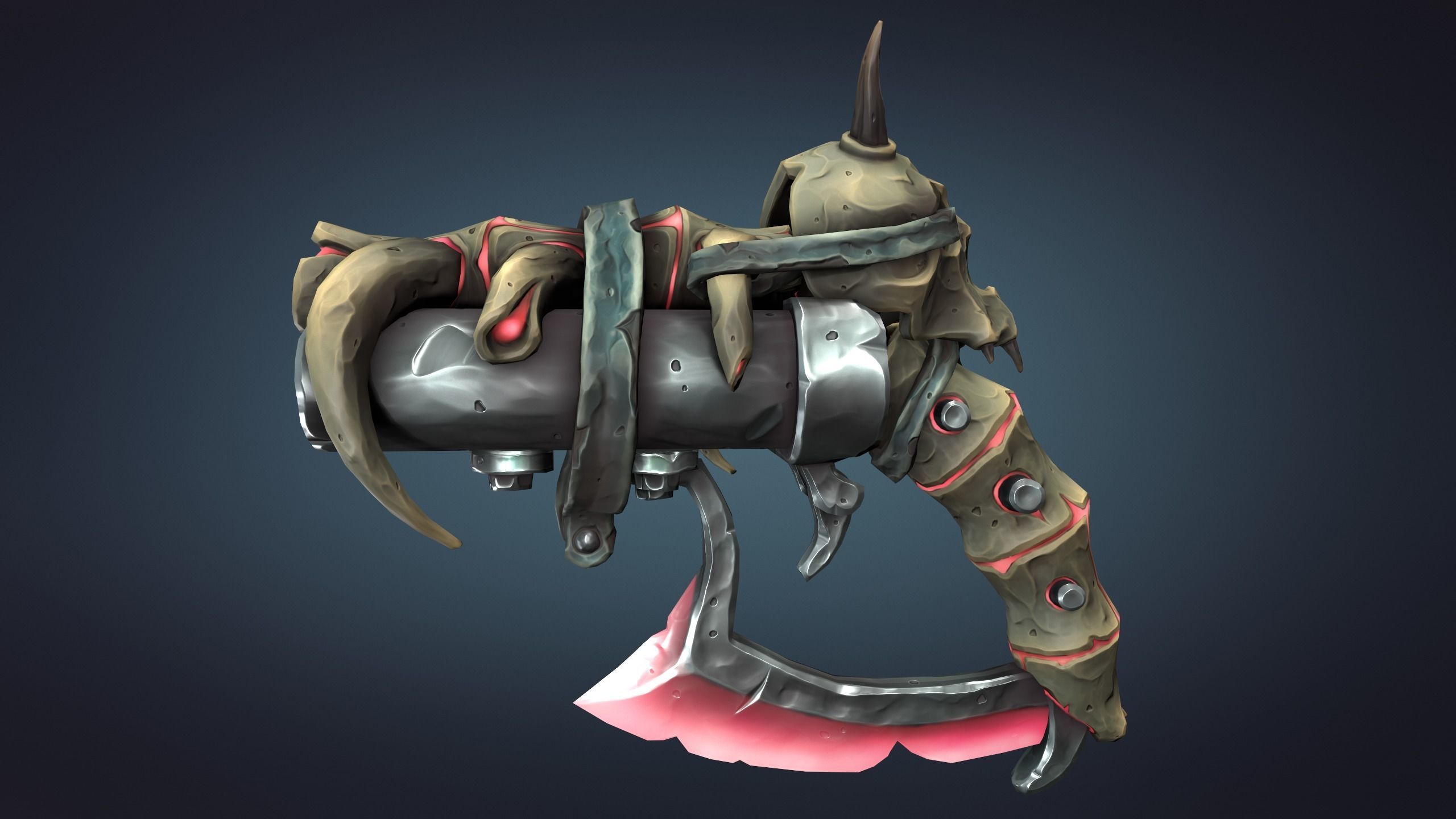 Desert pistol 3d print 3D print model_12