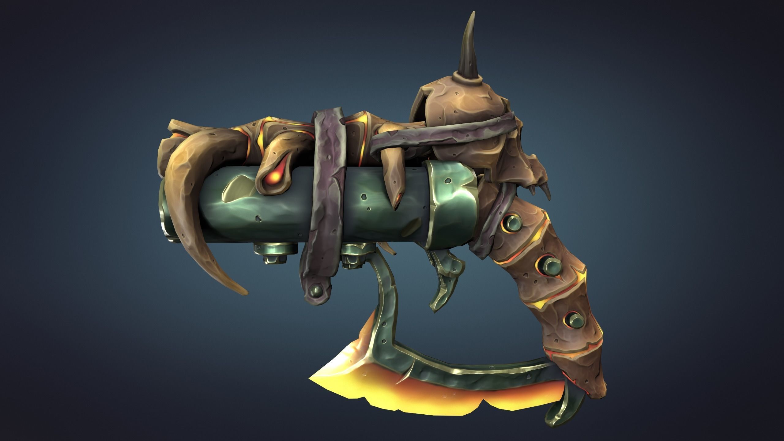 Desert pistol 3d print 3D print model_8