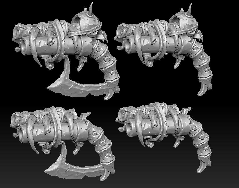 Desert pistol 3d print 3D print model_5