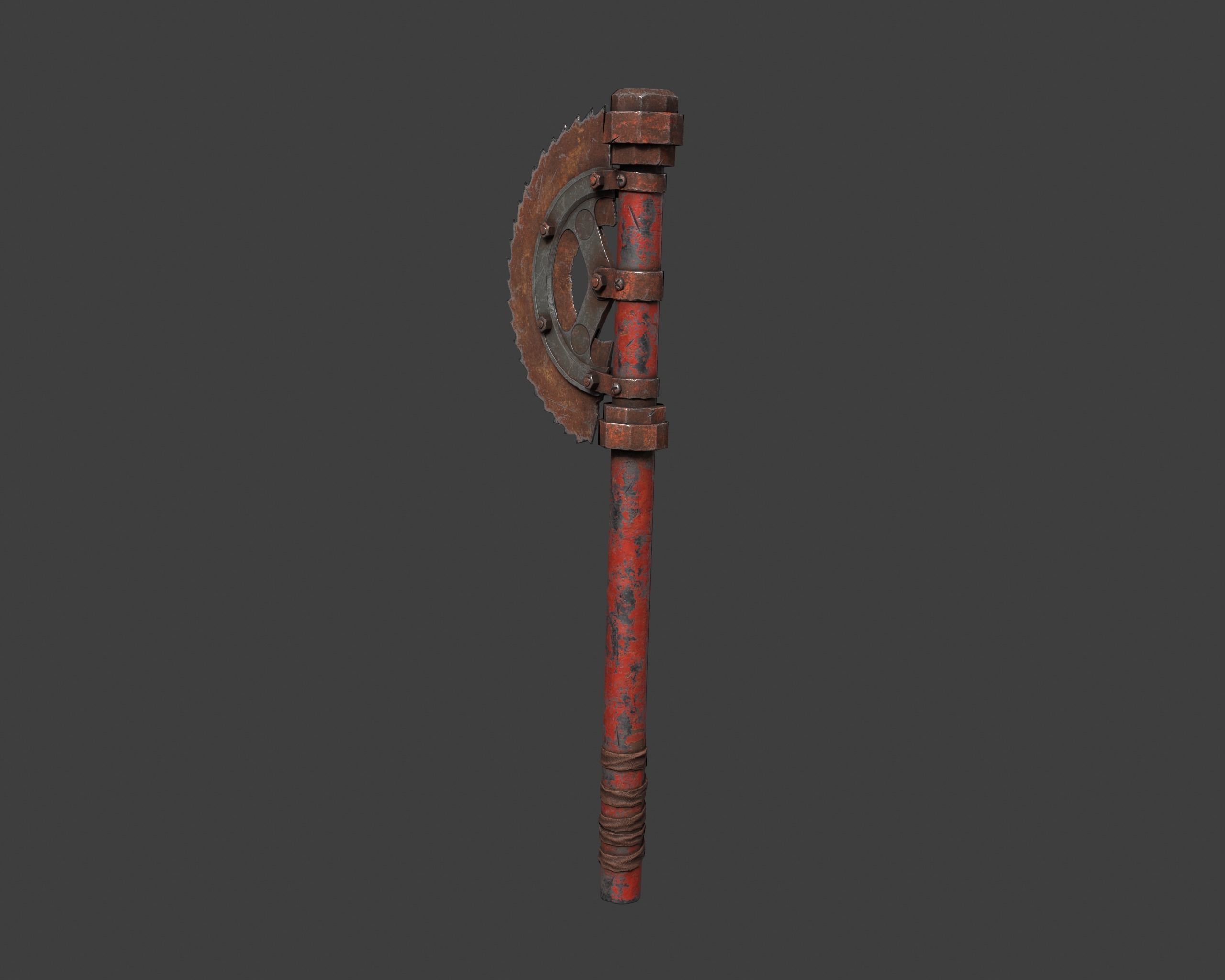 3DAxe Low-poly 3D model_15