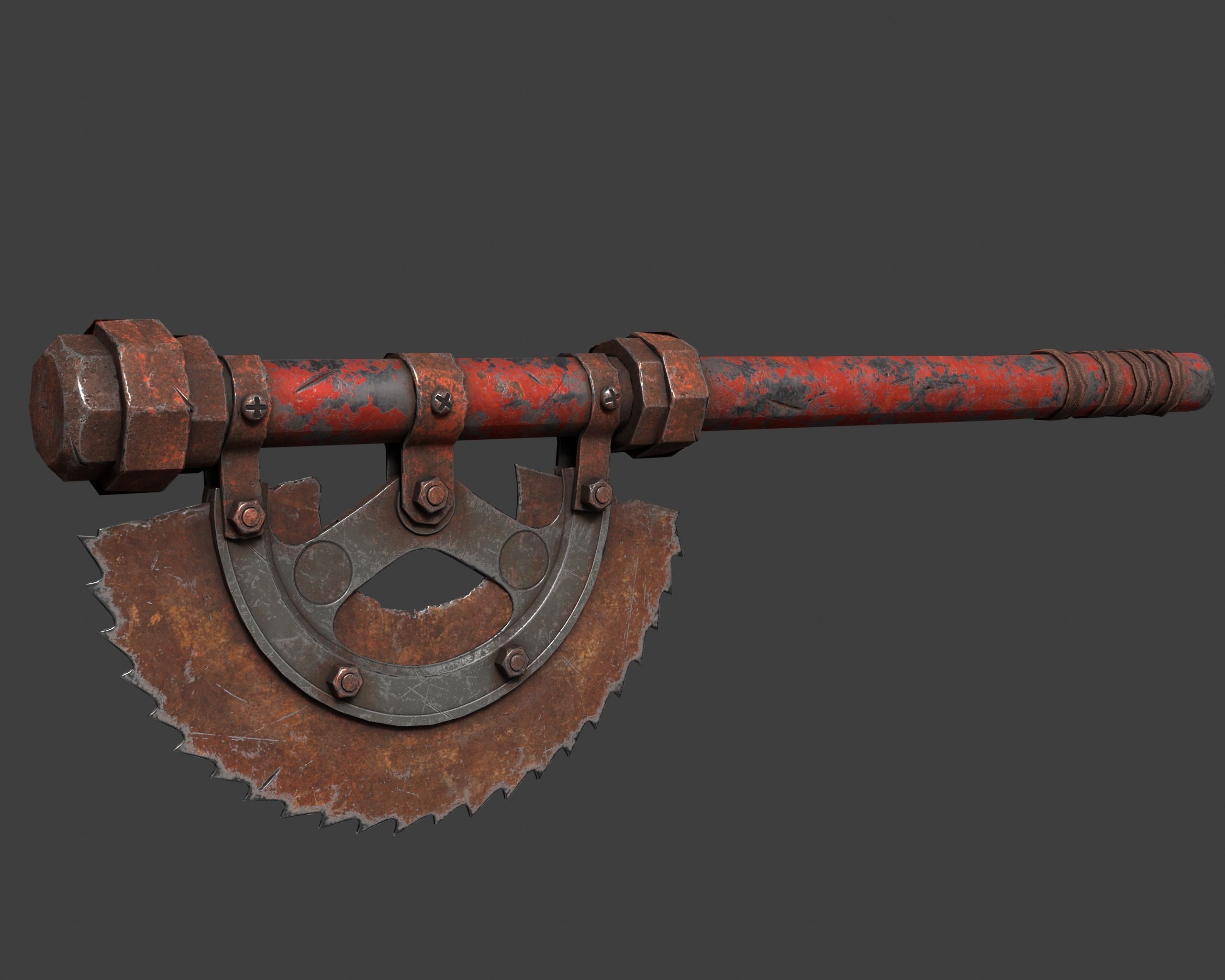 3DAxe Low-poly 3D model_16