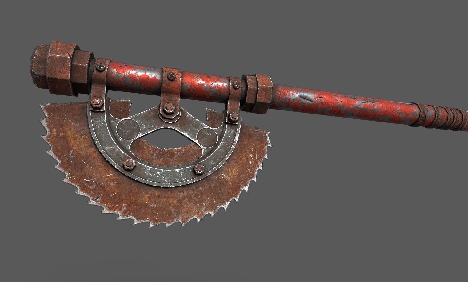 3DAxe Low-poly 3D model_4