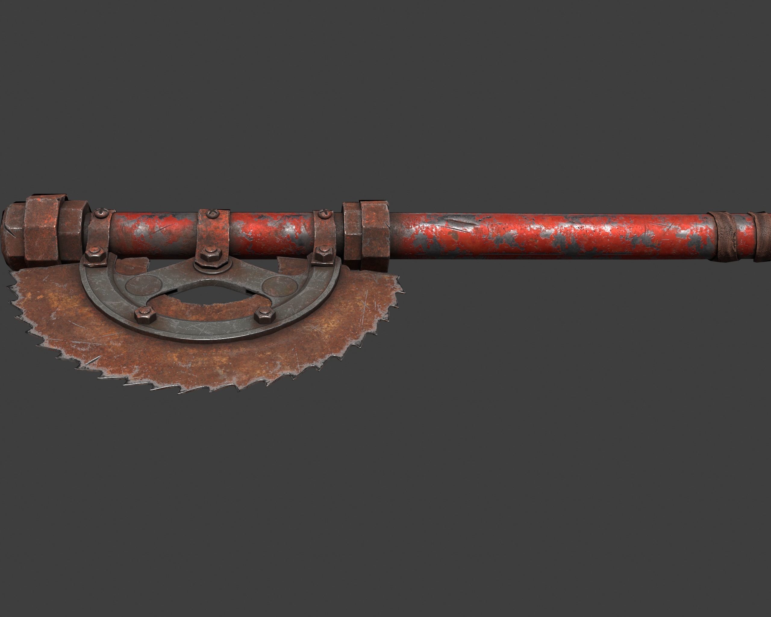 3DAxe Low-poly 3D model_3