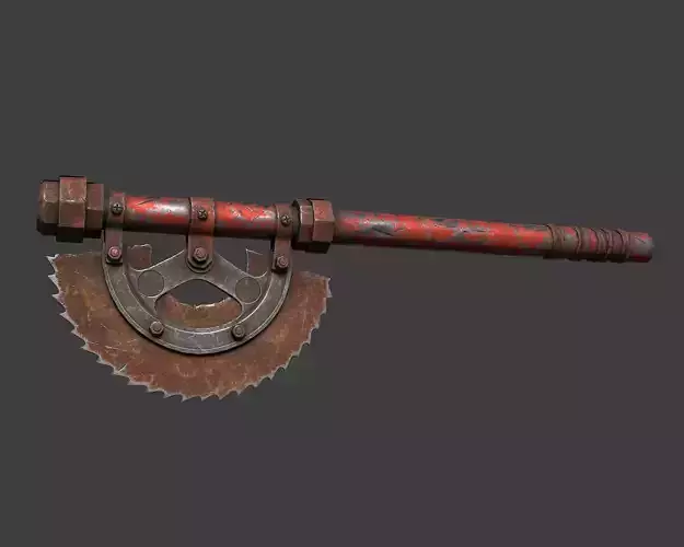 3DAxe Low-poly 3D model