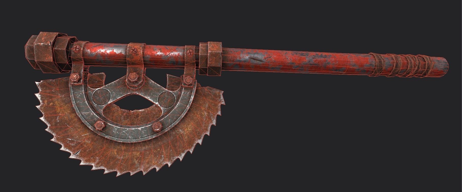 3DAxe Low-poly 3D model_8