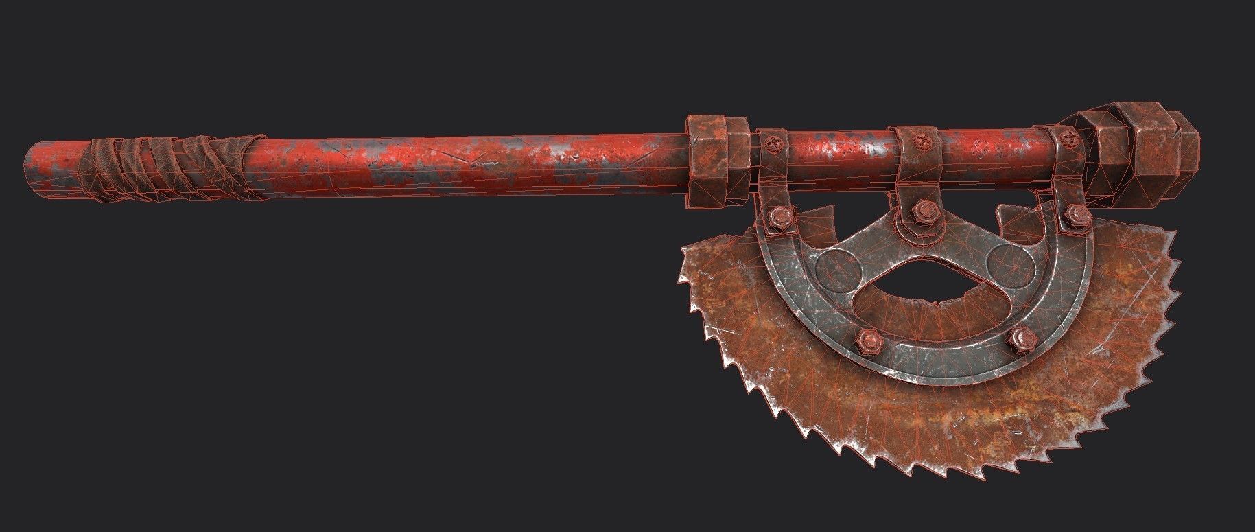 3DAxe Low-poly 3D model_7