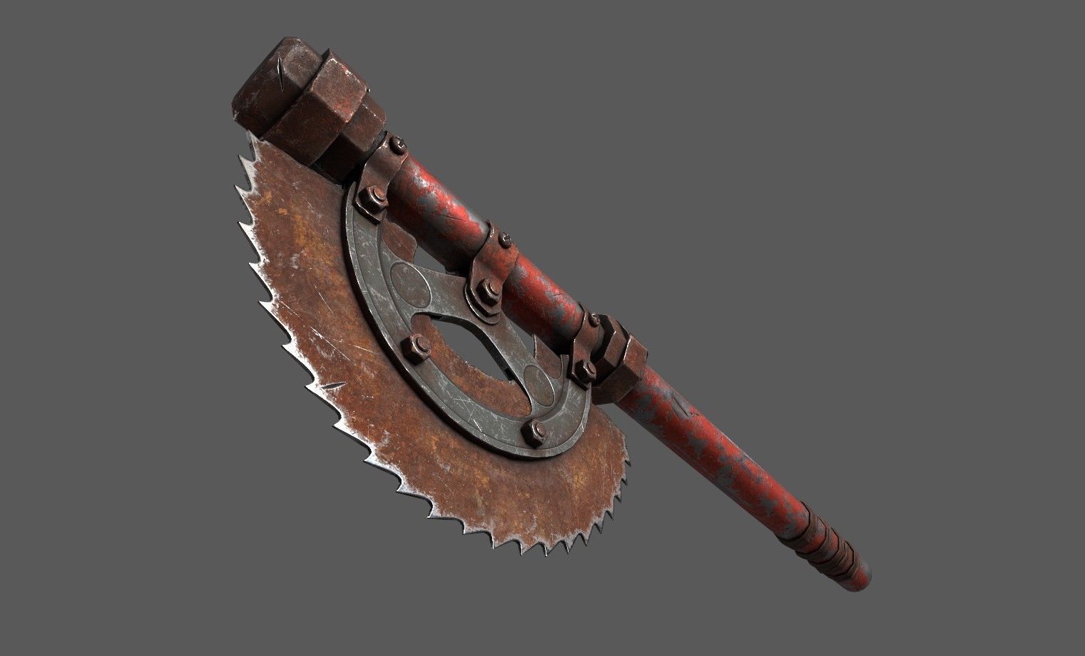 3DAxe Low-poly 3D model_5