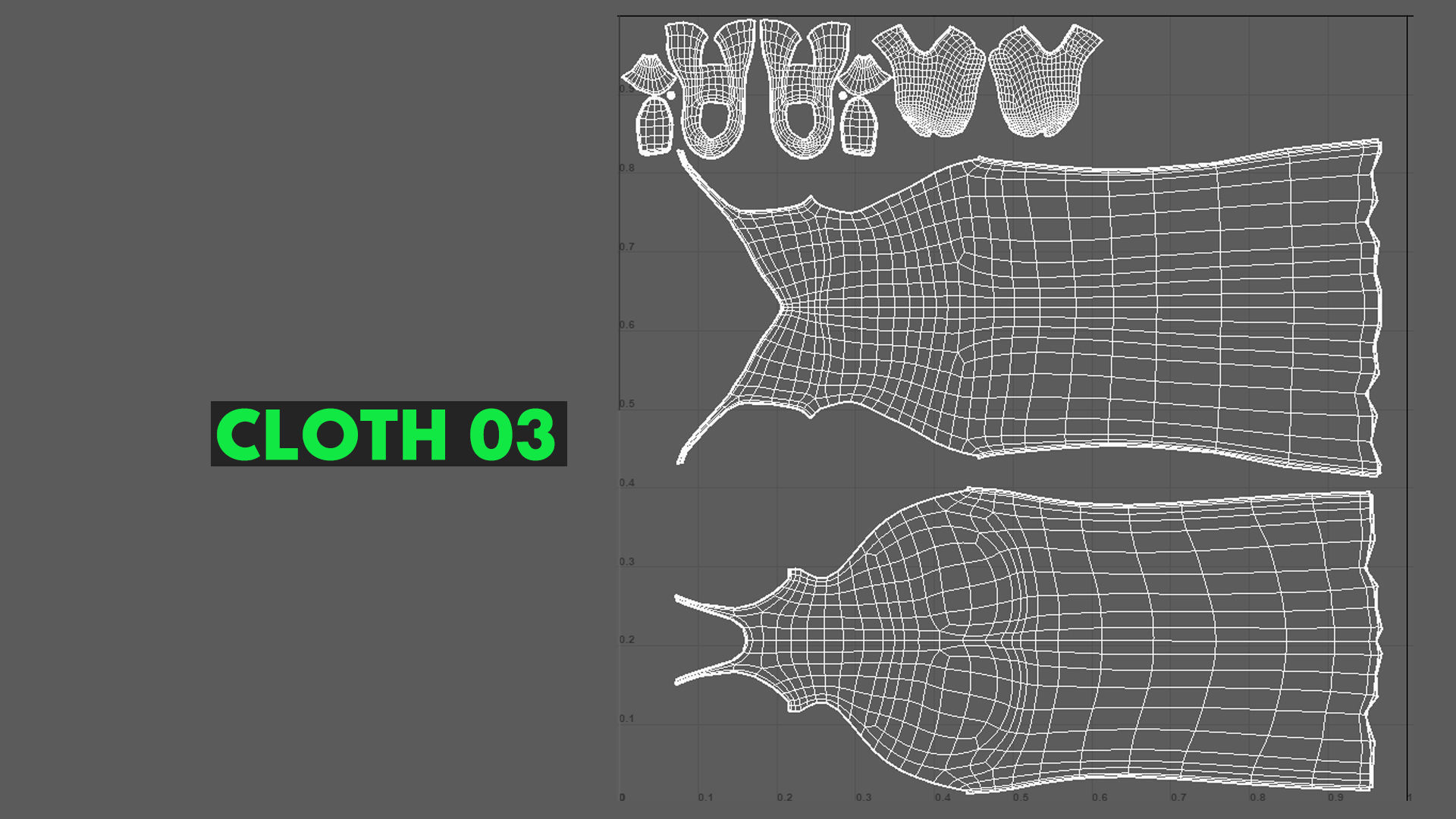 Female Basemesh Low-poly 3D model_9