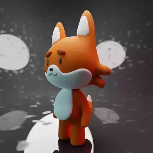 Cute Fox 3D model