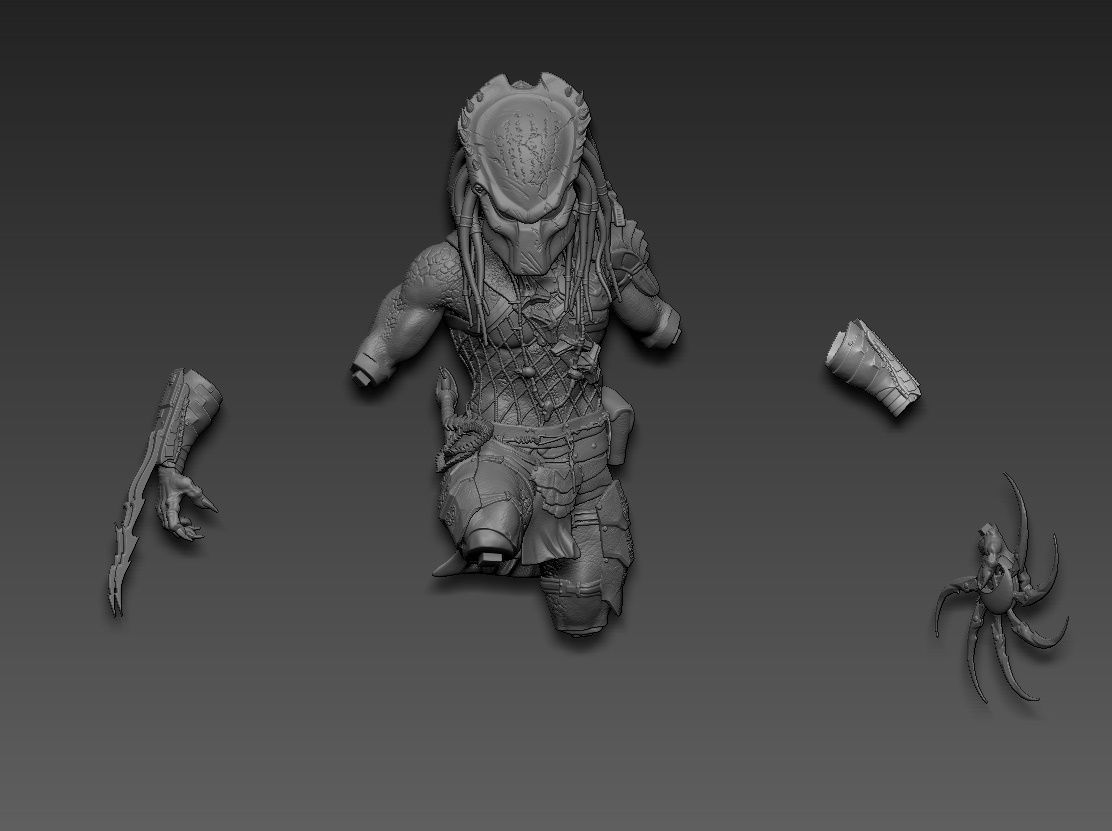Predator Wolf 3D print model_22
