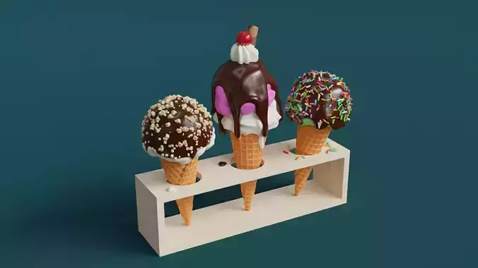 Ice Cream 002 3D model