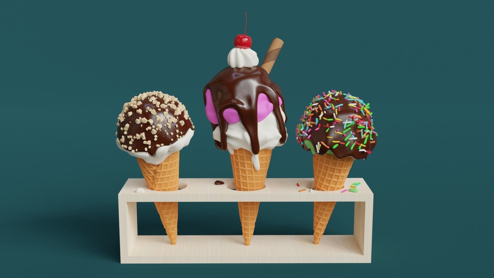 Ice Cream 002 3D model_2